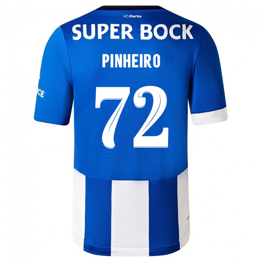 Dzieci Rodrigo Pinheiro #72 Niebiesko Biały Domowa Koszulka 2023/24 Koszulki Klubowe