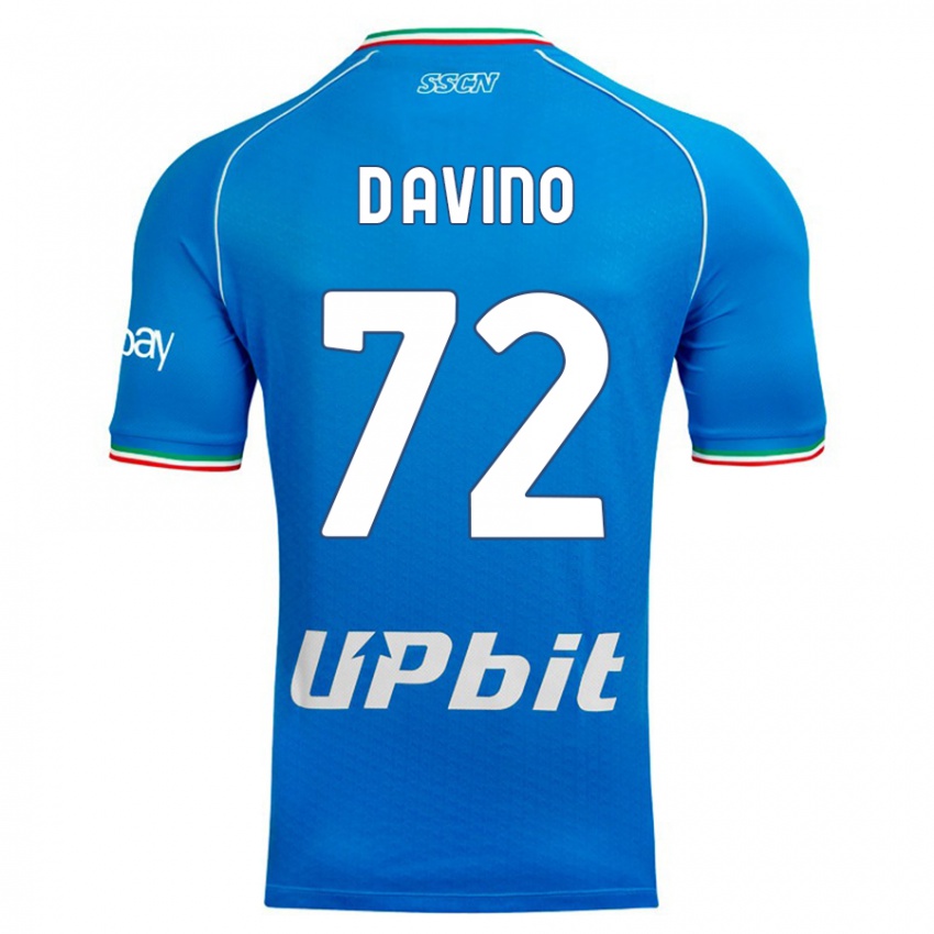 Dzieci Luigi D'avino #72 Niebieskie Niebo Domowa Koszulka 2023/24 Koszulki Klubowe