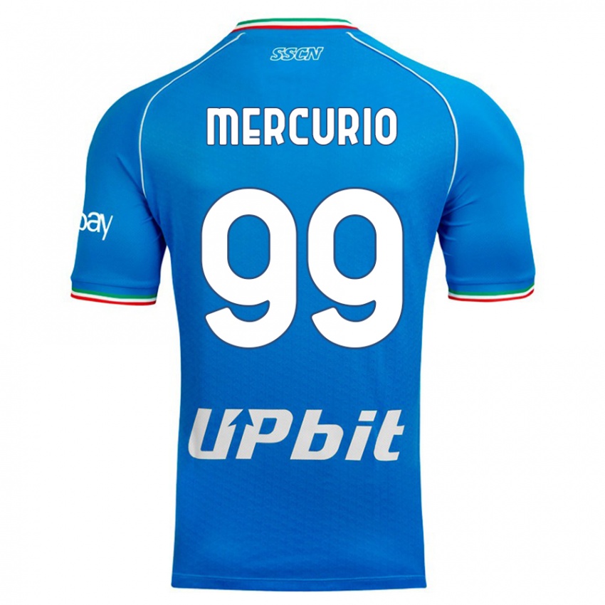 Dzieci Giovanni Mercurio #99 Niebieskie Niebo Domowa Koszulka 2023/24 Koszulki Klubowe