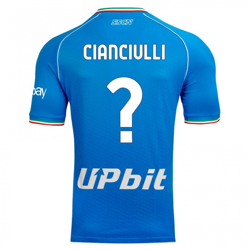 Dzieci Antonio Cianciulli #0 Niebieskie Niebo Domowa Koszulka 2023/24 Koszulki Klubowe