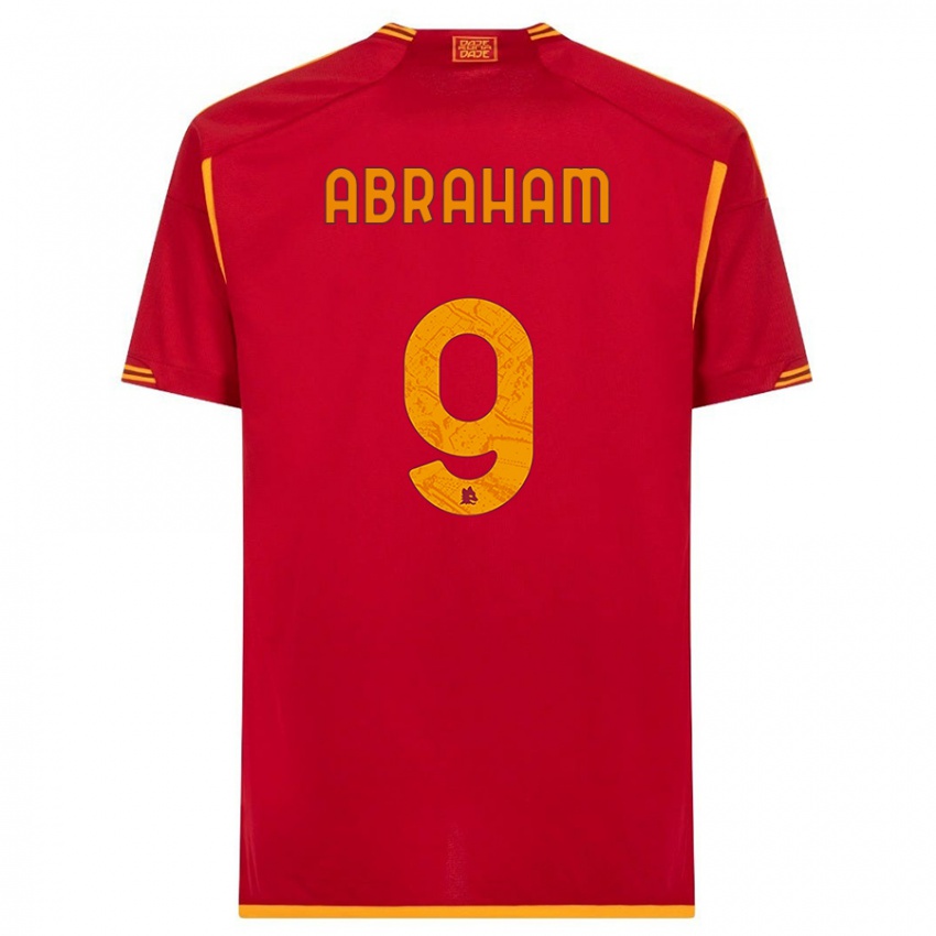 Dzieci Tammy Abraham #9 Czerwony Domowa Koszulka 2023/24 Koszulki Klubowe