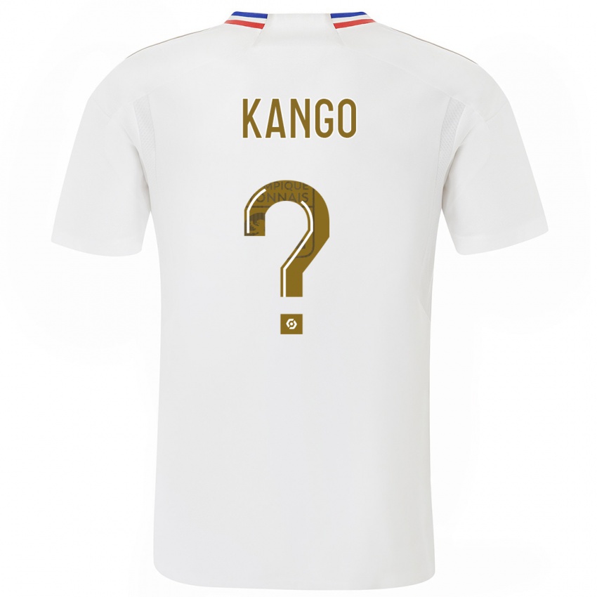Dzieci Steeve Kango #0 Biały Domowa Koszulka 2023/24 Koszulki Klubowe