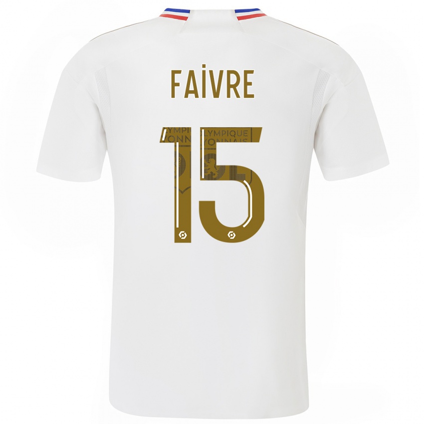 Dzieci Romain Faivre #15 Biały Domowa Koszulka 2023/24 Koszulki Klubowe