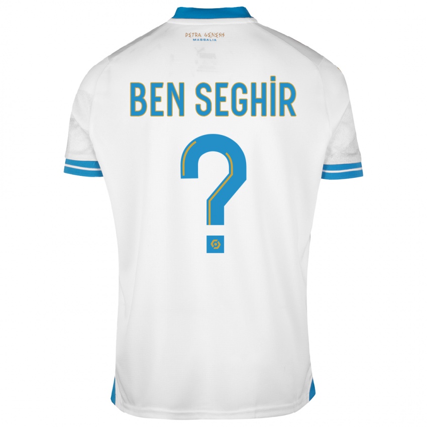 Dzieci Salim Ben Seghir #0 Biały Domowa Koszulka 2023/24 Koszulki Klubowe