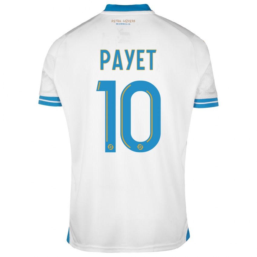 Dzieci Dimitri Payet #10 Biały Domowa Koszulka 2023/24 Koszulki Klubowe