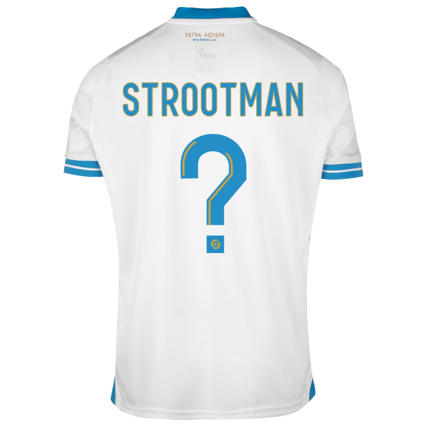 Dzieci Kevin Strootman #0 Biały Domowa Koszulka 2023/24 Koszulki Klubowe