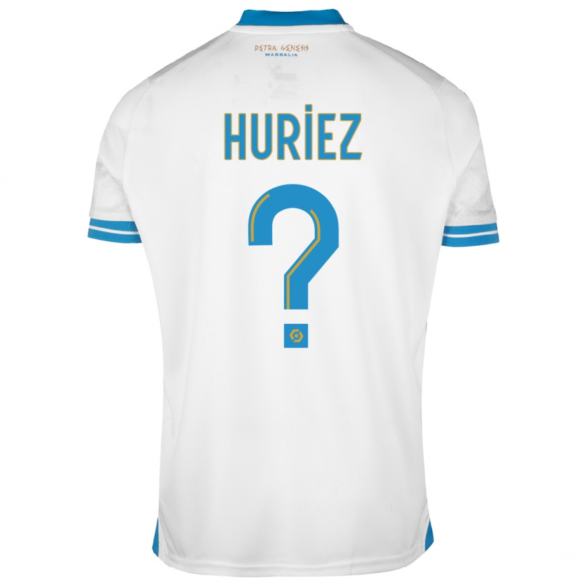 Dzieci Evan Huriez #0 Biały Domowa Koszulka 2023/24 Koszulki Klubowe