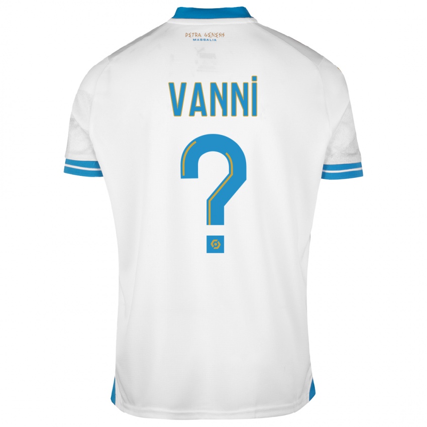 Dzieci Fabio Vanni #0 Biały Domowa Koszulka 2023/24 Koszulki Klubowe