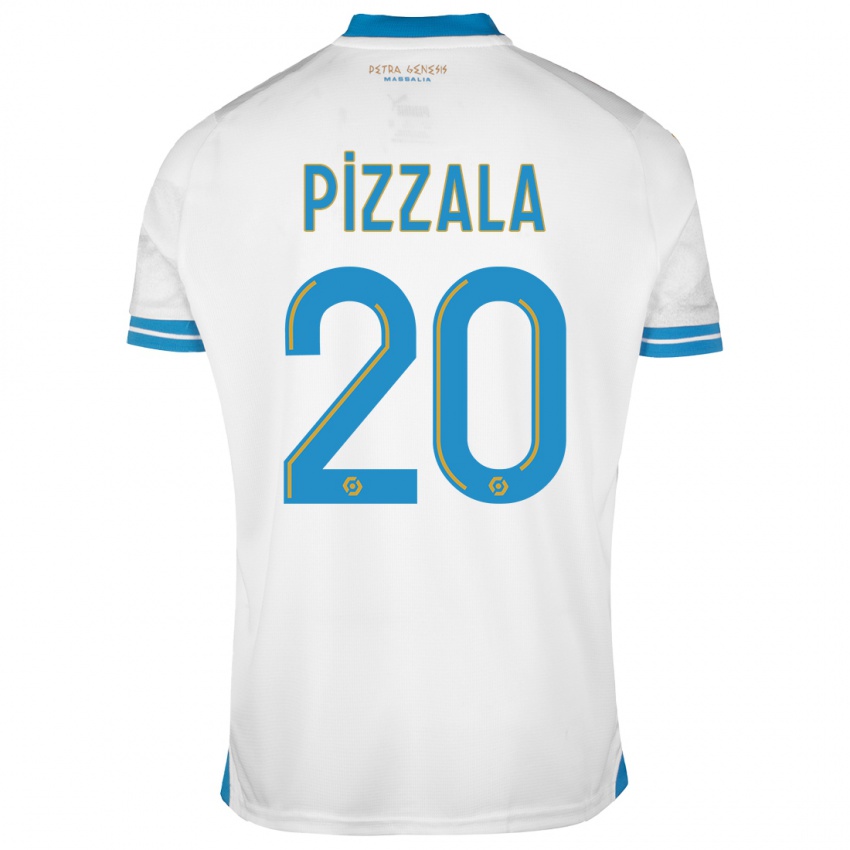 Dzieci Caroline Pizzala #20 Biały Domowa Koszulka 2023/24 Koszulki Klubowe