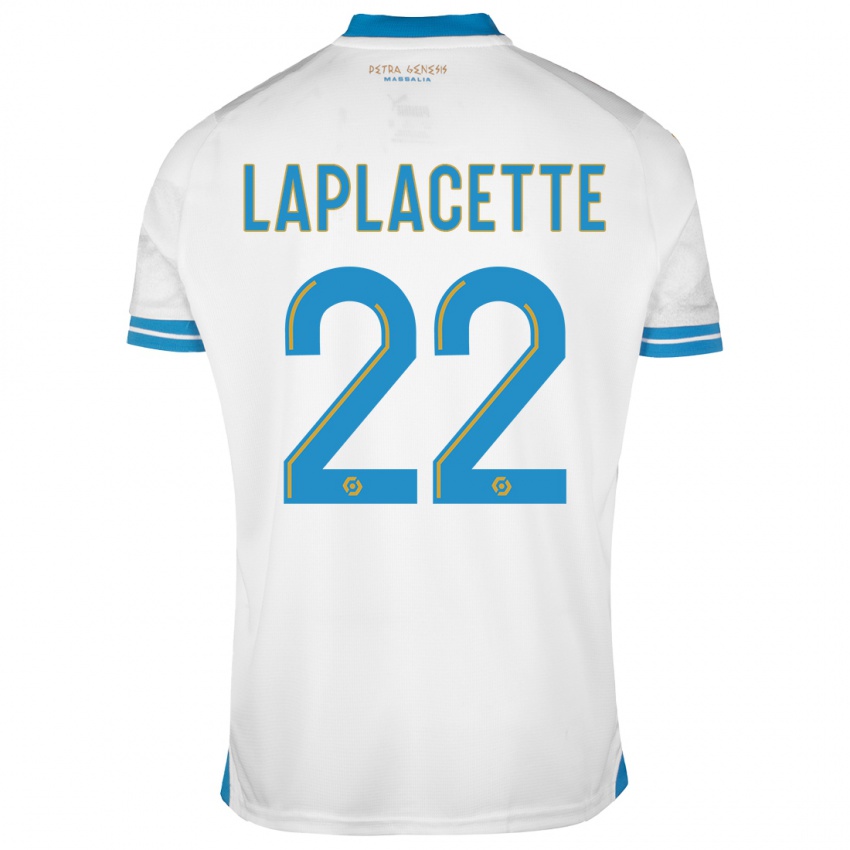 Dzieci Tess Laplacette #22 Biały Domowa Koszulka 2023/24 Koszulki Klubowe