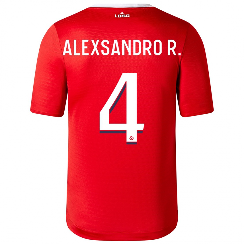 Dzieci Alexsandro #4 Czerwony Domowa Koszulka 2023/24 Koszulki Klubowe