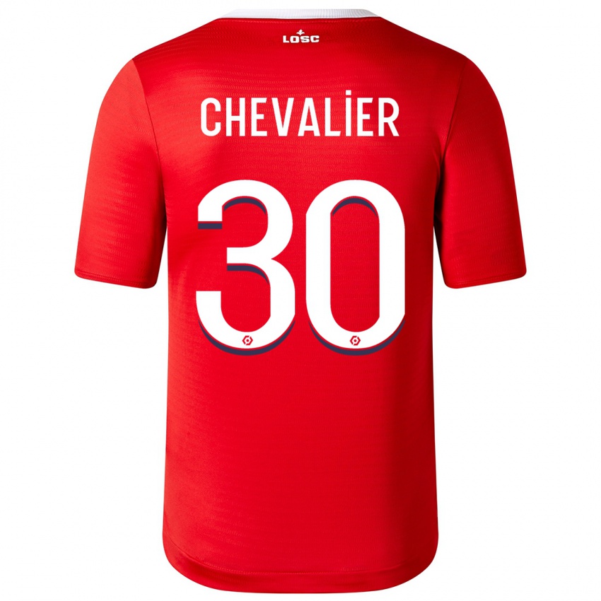 Dzieci Lucas Chevalier #30 Czerwony Domowa Koszulka 2023/24 Koszulki Klubowe