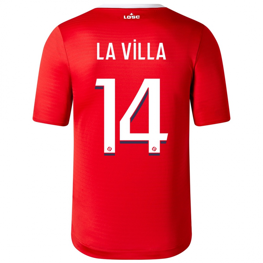 Dzieci Caroline La Villa #14 Czerwony Domowa Koszulka 2023/24 Koszulki Klubowe