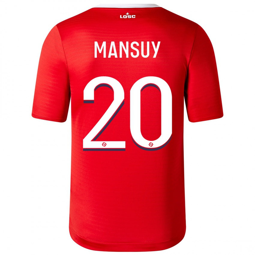 Dzieci Heloise Mansuy #20 Czerwony Domowa Koszulka 2023/24 Koszulki Klubowe