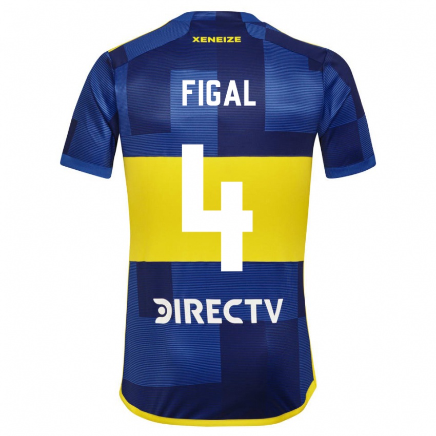 Dzieci Nicolas Figal #4 Ciemnoniebieski Żółty Domowa Koszulka 2023/24 Koszulki Klubowe