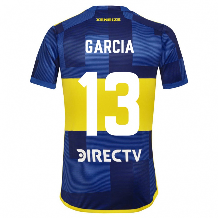 Dzieci Javier Garcia #13 Ciemnoniebieski Żółty Domowa Koszulka 2023/24 Koszulki Klubowe