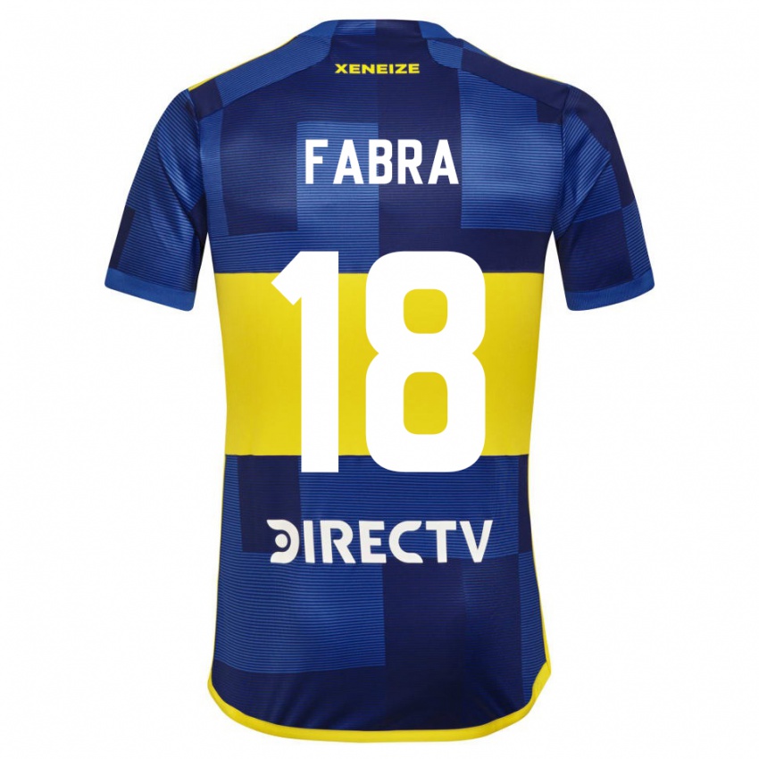 Dzieci Frank Fabra #18 Ciemnoniebieski Żółty Domowa Koszulka 2023/24 Koszulki Klubowe