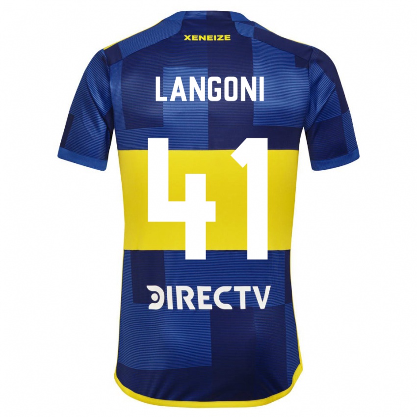 Dzieci Luca Langoni #41 Ciemnoniebieski Żółty Domowa Koszulka 2023/24 Koszulki Klubowe