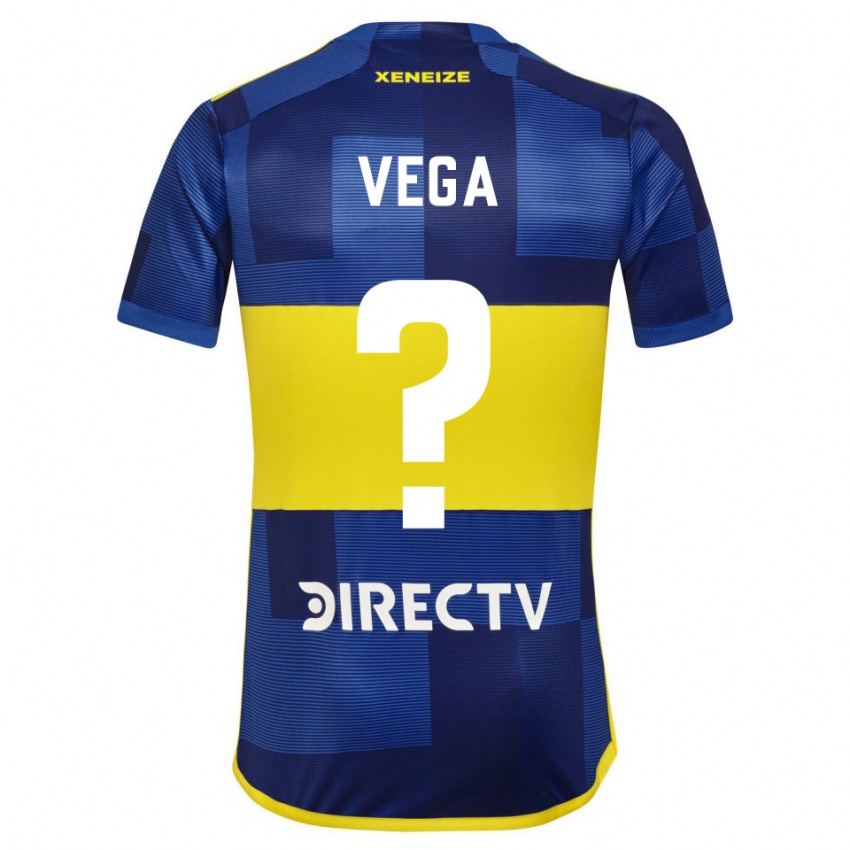 Dzieci Gabriel Vega #0 Ciemnoniebieski Żółty Domowa Koszulka 2023/24 Koszulki Klubowe