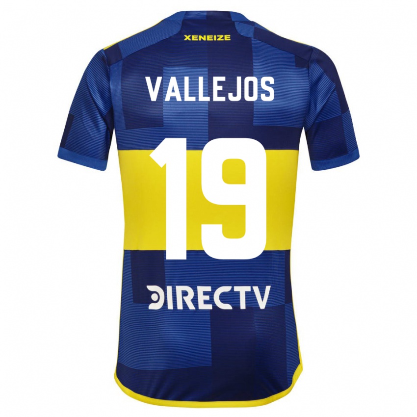 Dzieci Fabiana Vallejos #19 Ciemnoniebieski Żółty Domowa Koszulka 2023/24 Koszulki Klubowe