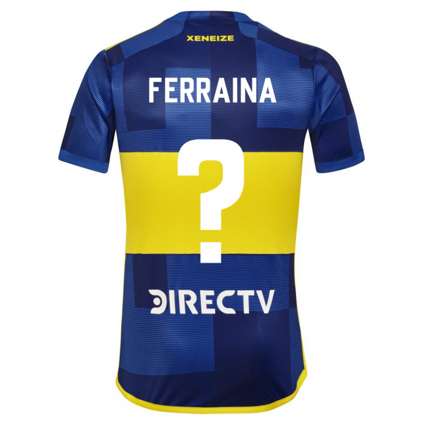 Dzieci Giovanni Ferraina #0 Ciemnoniebieski Żółty Domowa Koszulka 2023/24 Koszulki Klubowe
