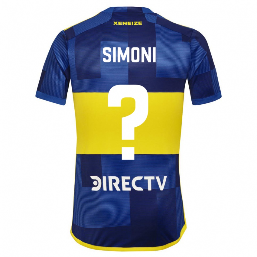 Dzieci Valentino Simoni #0 Ciemnoniebieski Żółty Domowa Koszulka 2023/24 Koszulki Klubowe