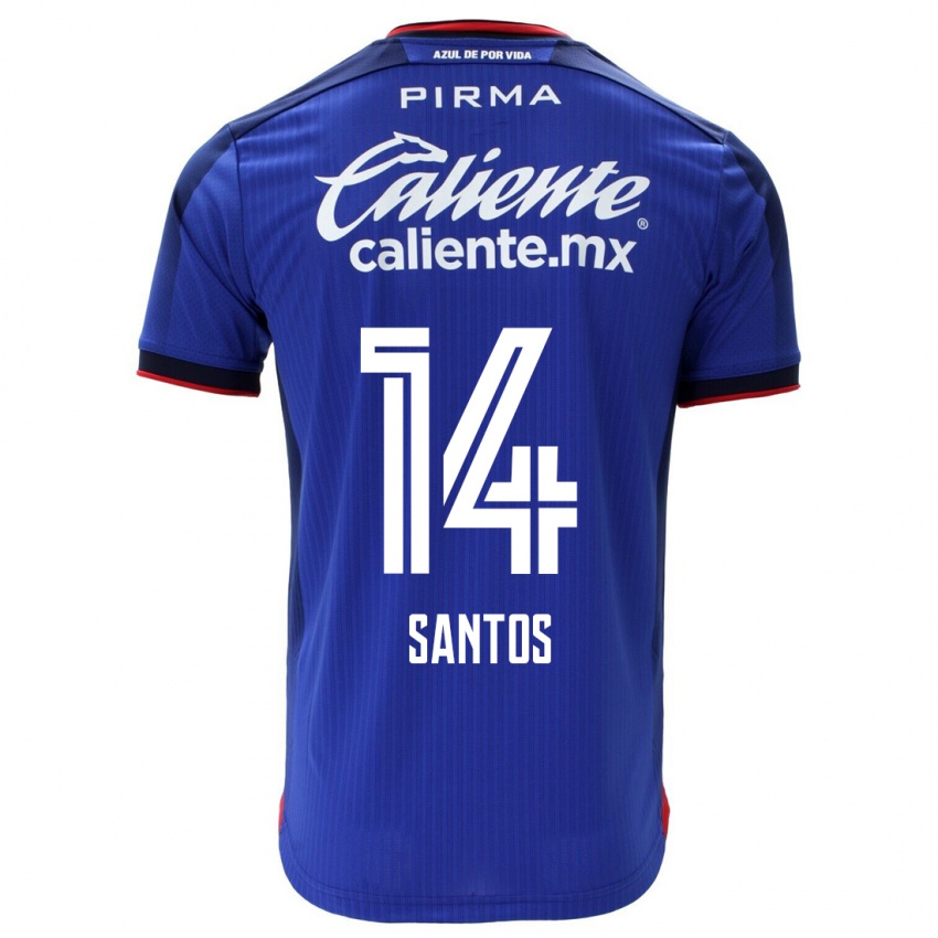 Dzieci Eleisa Santos #14 Niebieski Domowa Koszulka 2023/24 Koszulki Klubowe