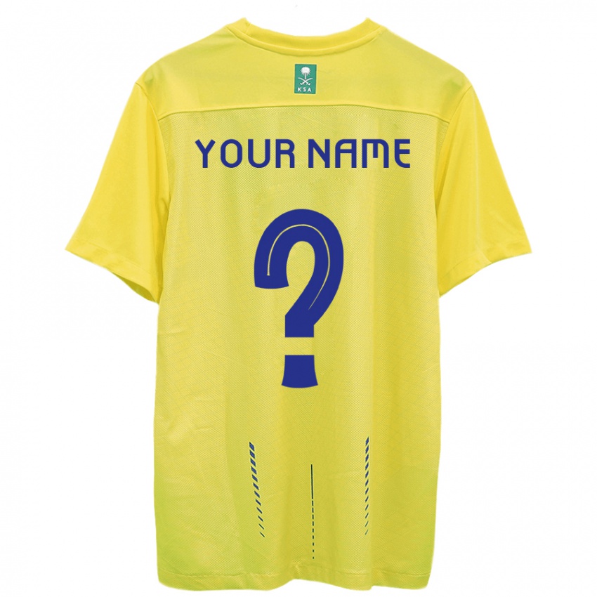 Dzieci Twoje Imię #0 Żółty Domowa Koszulka 2023/24 Koszulki Klubowe