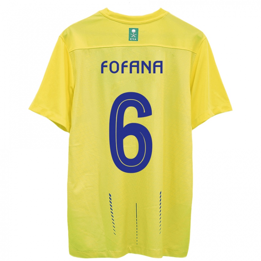 Dzieci Seko Fofana #6 Żółty Domowa Koszulka 2023/24 Koszulki Klubowe