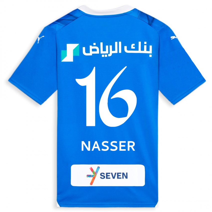 Dzieci Nasser Al-Dawsari #16 Niebieski Domowa Koszulka 2023/24 Koszulki Klubowe
