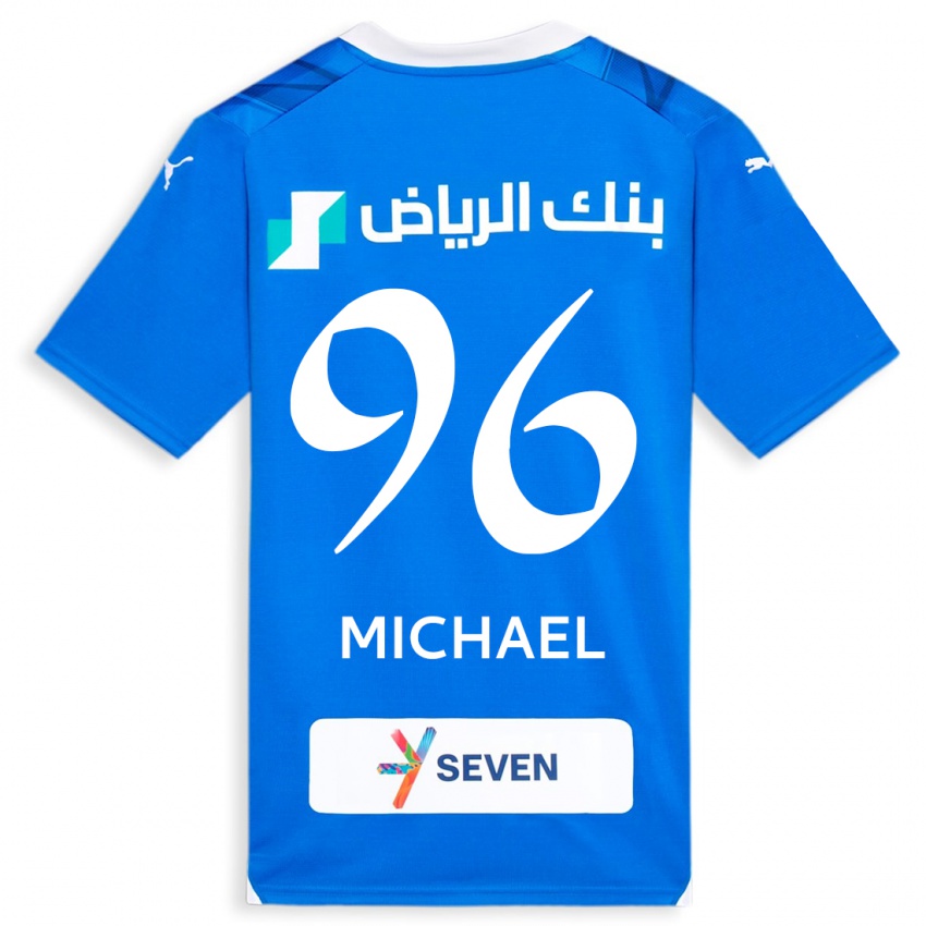 Dzieci Michael #96 Niebieski Domowa Koszulka 2023/24 Koszulki Klubowe
