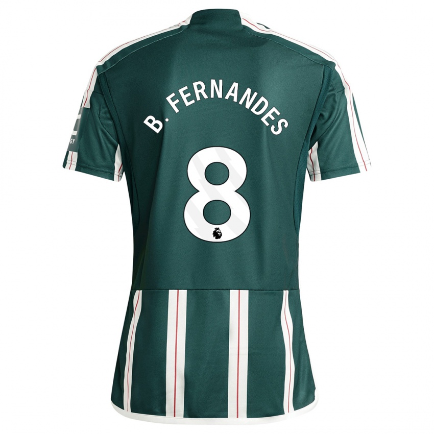 Dzieci Bruno Fernandes #8 Ciemnozielony Wyjazdowa Koszulka 2023/24 Koszulki Klubowe