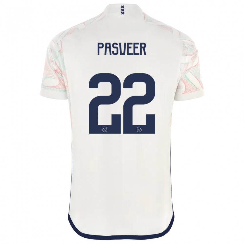Dzieci Remko Pasveer #22 Biały Wyjazdowa Koszulka 2023/24 Koszulki Klubowe