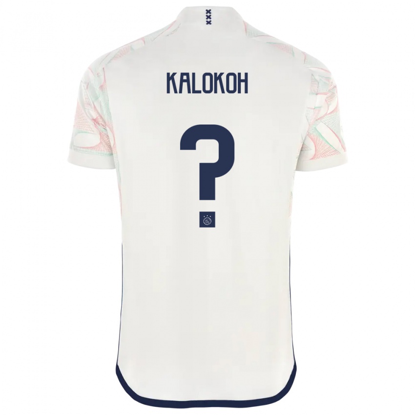 Dzieci David Kalokoh #0 Biały Wyjazdowa Koszulka 2023/24 Koszulki Klubowe