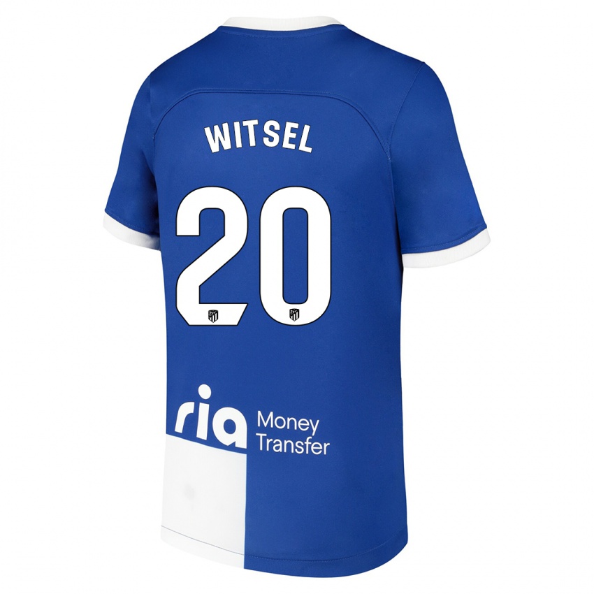 Dzieci Axel Witsel #20 Niebiesko Biały Wyjazdowa Koszulka 2023/24 Koszulki Klubowe