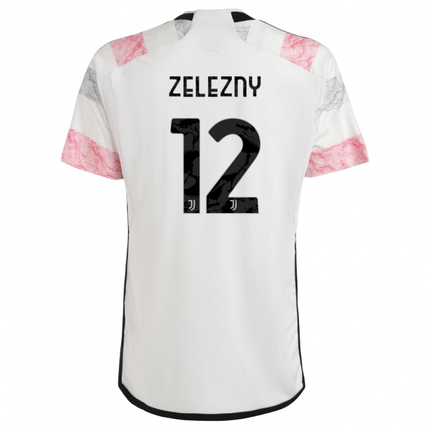 Dzieci Radoslaw Zelezny #12 Biały Różowy Wyjazdowa Koszulka 2023/24 Koszulki Klubowe