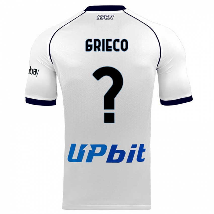 Dzieci Alessandro Grieco #0 Biały Wyjazdowa Koszulka 2023/24 Koszulki Klubowe