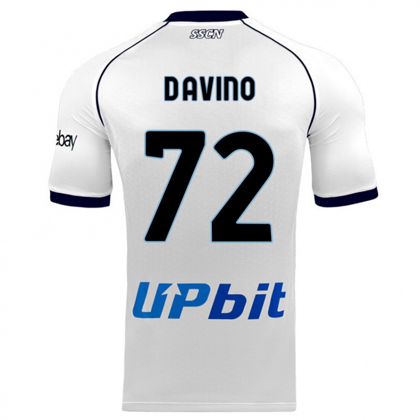 Dzieci Luigi D'avino #72 Biały Wyjazdowa Koszulka 2023/24 Koszulki Klubowe