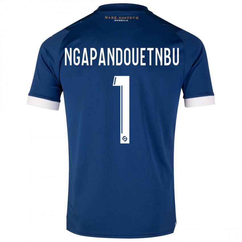 Dzieci Simon Ngapandouetnbu #1 Ciemny Niebieski Wyjazdowa Koszulka 2023/24 Koszulki Klubowe