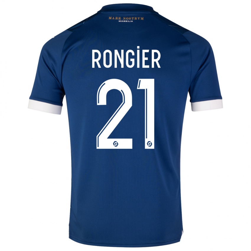Dzieci Valentin Rongier #21 Ciemny Niebieski Wyjazdowa Koszulka 2023/24 Koszulki Klubowe