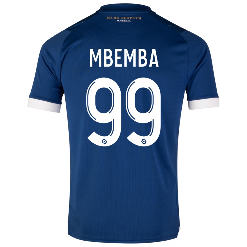 Dzieci Chancel Mbemba #99 Ciemny Niebieski Wyjazdowa Koszulka 2023/24 Koszulki Klubowe