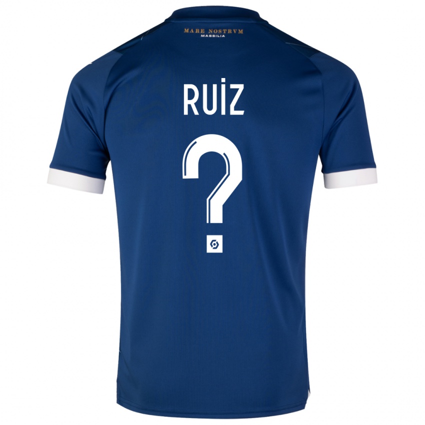 Dzieci Pedro Ruiz #0 Ciemny Niebieski Wyjazdowa Koszulka 2023/24 Koszulki Klubowe