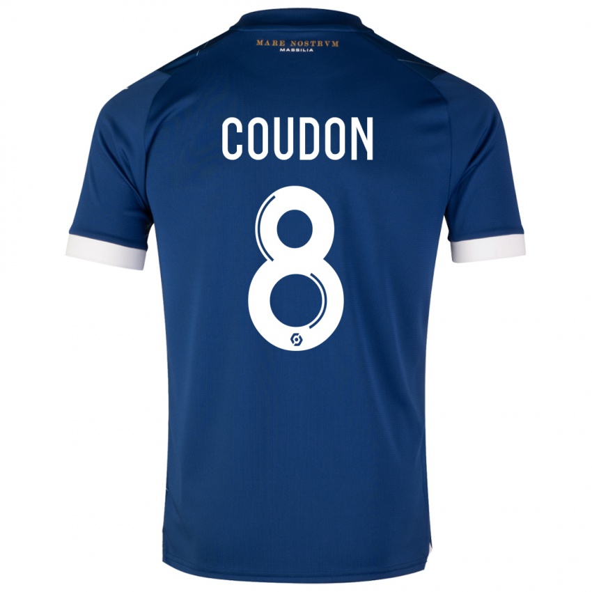 Dzieci Marine Coudon #8 Ciemny Niebieski Wyjazdowa Koszulka 2023/24 Koszulki Klubowe
