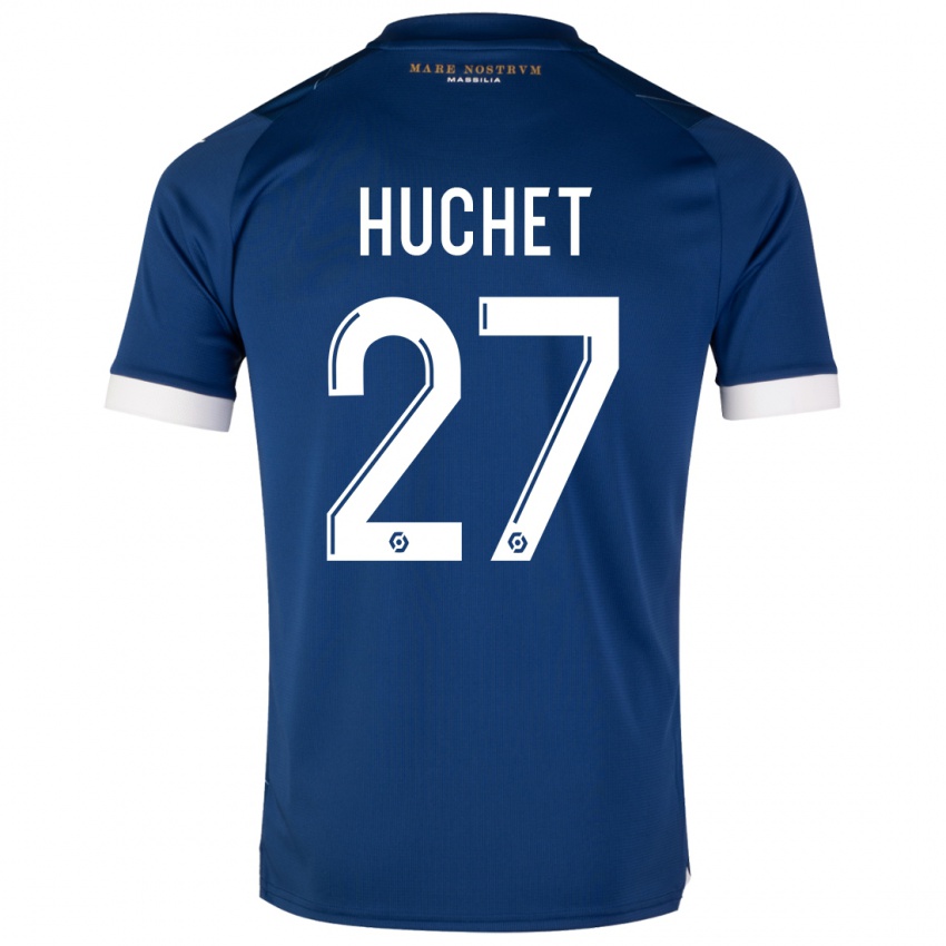 Dzieci Sarah Huchet #27 Ciemny Niebieski Wyjazdowa Koszulka 2023/24 Koszulki Klubowe