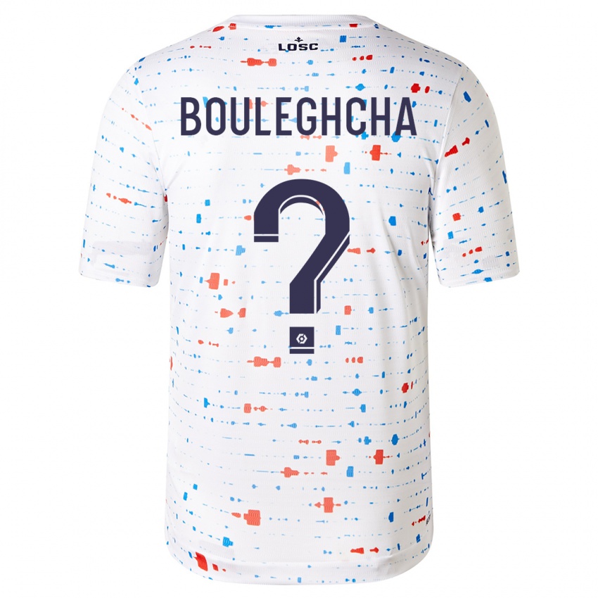Dzieci Ismail Bouleghcha #0 Biały Wyjazdowa Koszulka 2023/24 Koszulki Klubowe