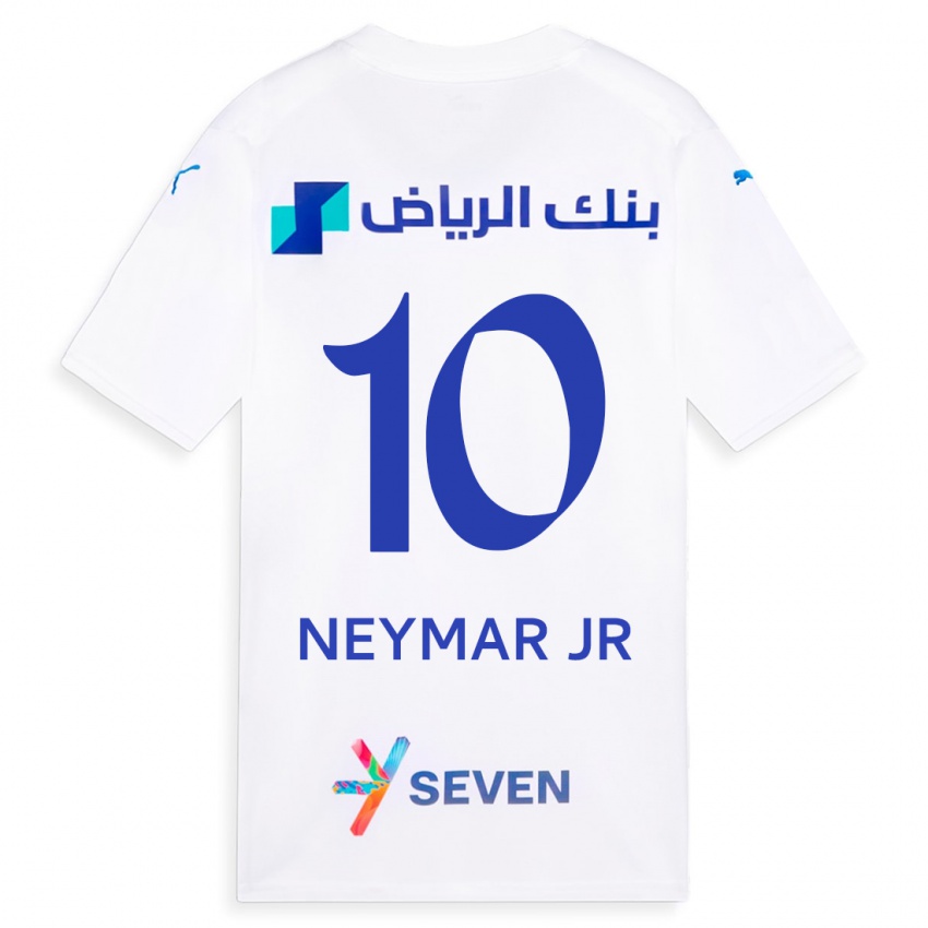 Dzieci Neymar #10 Biały Wyjazdowa Koszulka 2023/24 Koszulki Klubowe