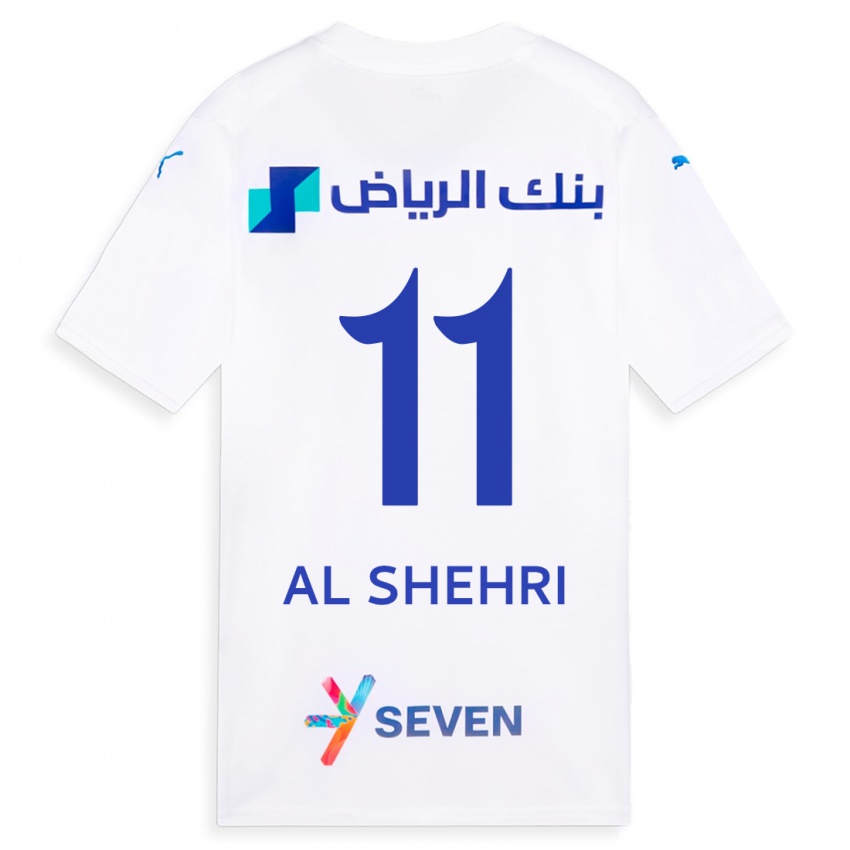 Dzieci Saleh Al-Shehri #11 Biały Wyjazdowa Koszulka 2023/24 Koszulki Klubowe