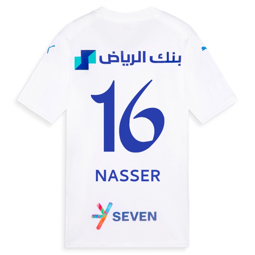 Dzieci Nasser Al-Dawsari #16 Biały Wyjazdowa Koszulka 2023/24 Koszulki Klubowe