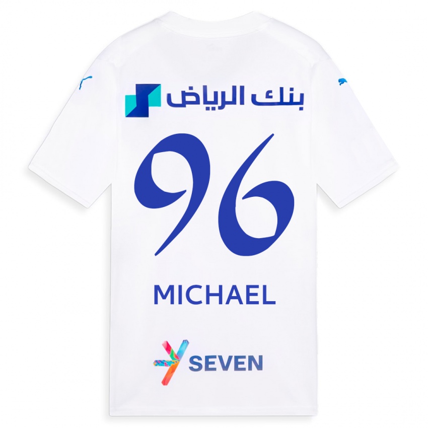 Dzieci Michael #96 Biały Wyjazdowa Koszulka 2023/24 Koszulki Klubowe