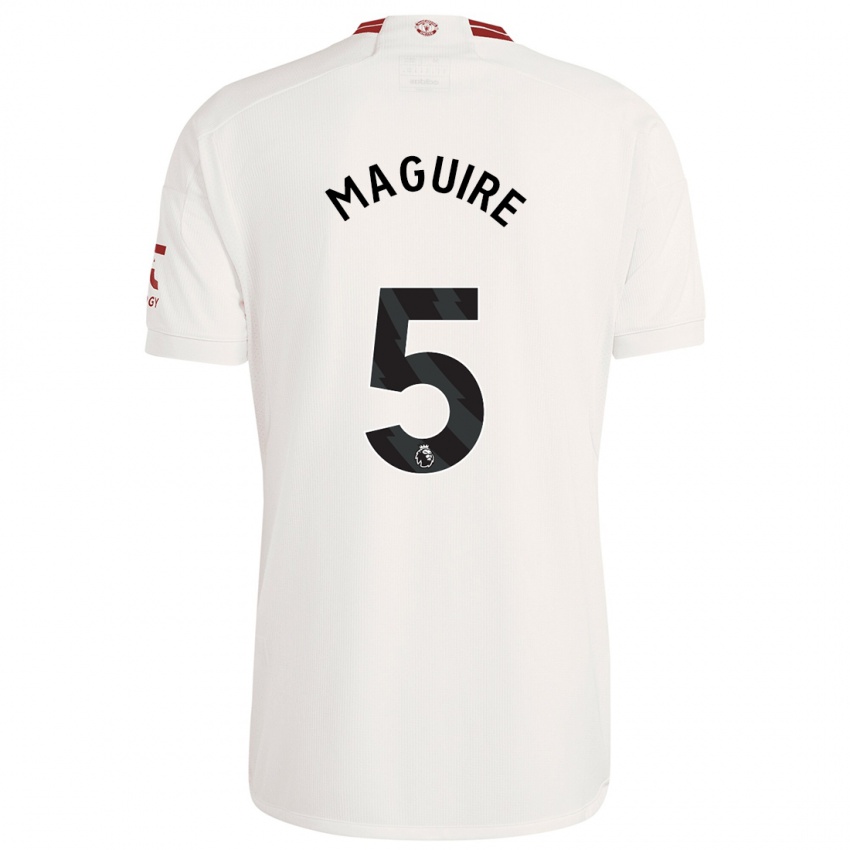 Dzieci Harry Maguire #5 Biały Trzeci Komplet Koszulka 2023/24 Koszulki Klubowe